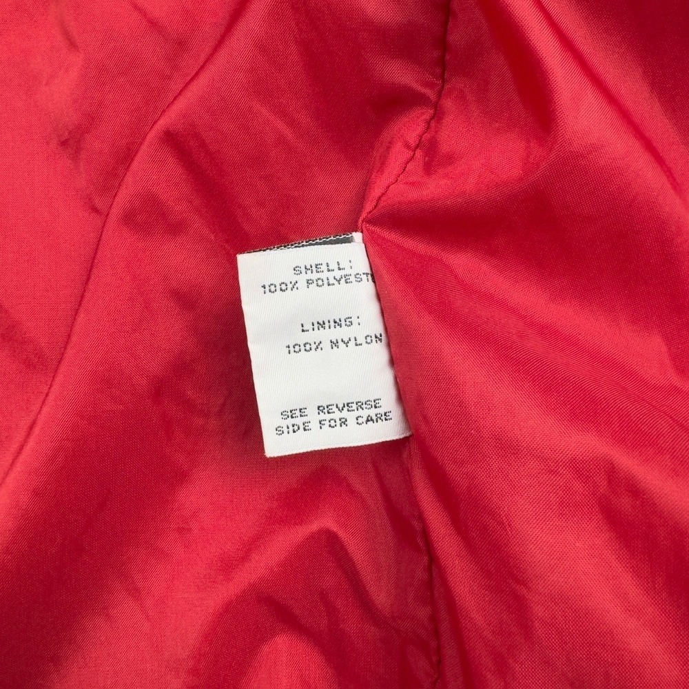 Vintage Forecaster of Boston Red Parka Jacket Women's L‎ Hooded Korea 80s 90s - Picture 13 of 14